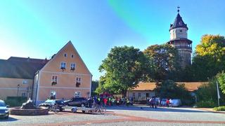 Start der 3.Etappe der Fläming-Burgenradtour von Wiesenburg 2015